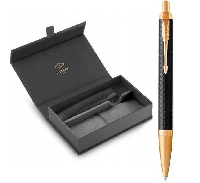 Подарочный набор Parker IM Premium Black GT BP (шариковая ручка + чехол + коробка)