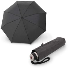 Зонт механический Knirps C.041 Chrome Matt Small Manual/Melange Black Kn95-8041-4119