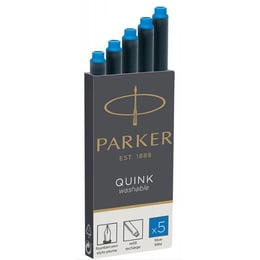 Картриджи Parker Quink светло-синие смываемые (5 шт)