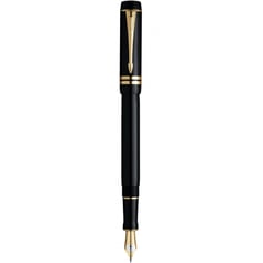 Ручка перова Parker DUOFOLD Black GT FP18 F