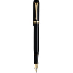 Ручка перова Parker DUOFOLD Black GT FP18 F