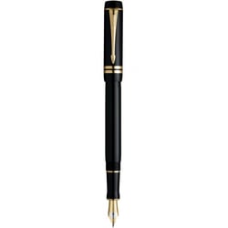 Ручка перьевая Parker DUOFOLD Black GT FP18 F