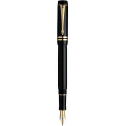 Ручка перова Parker DUOFOLD Black GT FP18 F