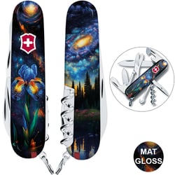 Швейцарський складаний ніж 91мм Victorinox CLIMBER DESIGN Магічна квітка 1.3703.3.R2070pk