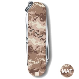 Складной нож 58 мм Victorinox CLASSIC SD ARMY Пиксель песочный с красным Лого 0.6223.7.W3945pw