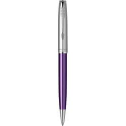 Ручка шариковая Parker SONNET Essentials Metal & Violet Lacquer CT BP