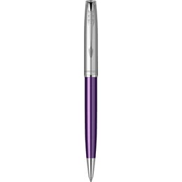 Ручка шариковая Parker SONNET Essentials Metal & Violet Lacquer CT BP