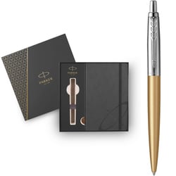 Подарочный набор Parker JOTTER XL Matt Gold CT BP (шариковая ручка + блокнот Parker)