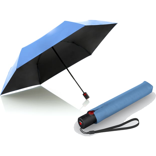 Зонт-автомат Knirps U.200 Ultra Light Duomatic/Light Blue Black UV Coating Kn95 2200 2200