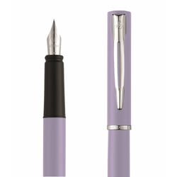 Ручка перьевая Waterman ALLURE Pastel Purple CT FP F + упаковка картриджей Mini (блистер)