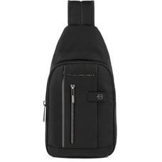 Сумка-слинг с LED-подсветкой Piquadro BRIEF 2 Black CA4536BR2L_N