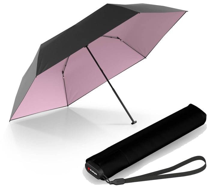 Парасолька механічна Knirps US.050 Ultra Light Slim Manual/Black Rose UV Coating Kn95 0050 1009