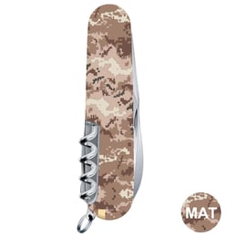Швейцарский складной нож 91мм Victorinox HUNTSMAN ARMY Пиксель песочный с крас. Лого 1.3713.7.W3945p