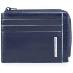 Картхолдер с монетницей Piquadro BLUE SQUARE (B2) Navy Blue PP4822B2R_BLU2