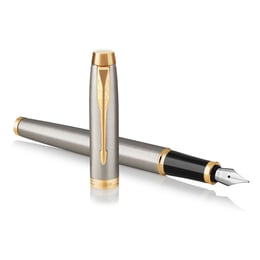 Ручка перьевая Parker IM Brushed Metal GT FP F