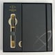 Подарунковий набір Parker INGENUITY Black Lacquer GT BP (кулькова ручка + блокнот Parker)
