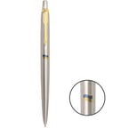 Ручка шариковая Parker JOTTER UKRAINE Stainless Steel GT BP Флаг сине-желтый