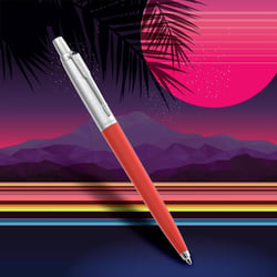 Набор Parker JOTTER Originals 80s Vermilon CT BP + Indigo CT BP (2 шариковые ручки в блистере)
