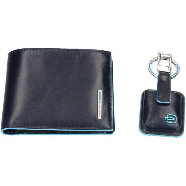 Подарочный набор (портмоне + трекер) Piquadro BLUE SQUARE (B2) Navy Blue ACBOX13B2R_BLU2