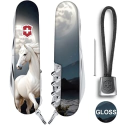 Швейцарський складаний ніж 91мм Victorinox HUNTSMAN ZODIAC Магічний кінь 1.3713.3.Z5280pk