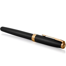 Ручка перьевая Parker SONNET Matte Black Lacquer GT FP F