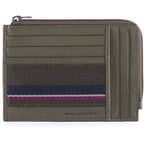 Картхолдер з монетницею Piquadro BLACK SQUARE (B3S) Green PU1243B3SR_VE