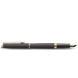 Ручка перова Waterman HEMISPHERE Metallic Lava Black GT FP F