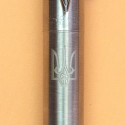 Ручка шариковая Parker JOTTER UKRAINE Stainless Steel CT BP Трезубец белый