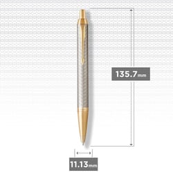 Ручка шариковая Parker IM Premium Warm Silver GT BP