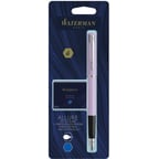 Ручка перьевая Waterman ALLURE Pastel Purple CT FP F + упаковка картриджей Mini (блистер)