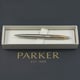Ручка шариковая Parker JOTTER UKRAINE Stainless Steel GT BP Трезубец прозрачный
