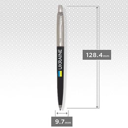 Ручка кулькова Parker JOTTER Originals UKRAINE Black CT BP Прапор + Україна