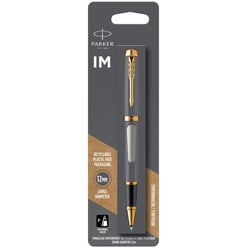 Ручка роллерная Parker IM Brushed Metal GT RB (в блистере)