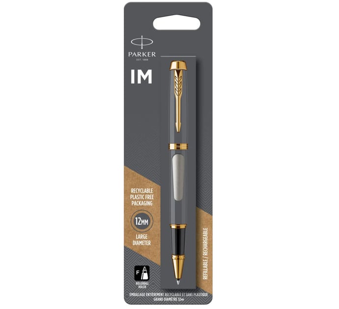Ручка роллерная Parker IM Brushed Metal GT RB (в блистере)
