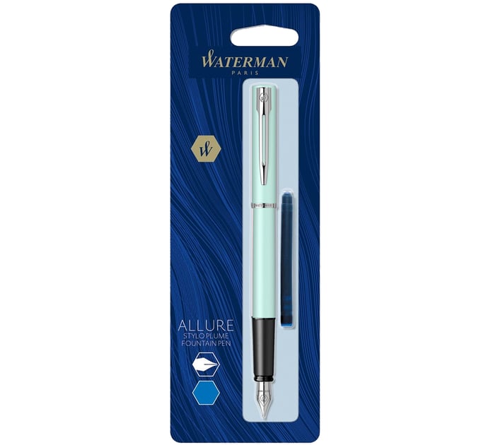 Ручка перьевая Waterman ALLURE Pastel Green CT FP F (блистер)