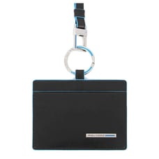 Картхолдер з ремінцем на шию Piquadro BLUE SQUARE (B2) Black AC6257B2R_N