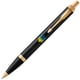 Ручка шариковая Parker IM UKRAINE Black GT BP Трезубец сине-желтый
