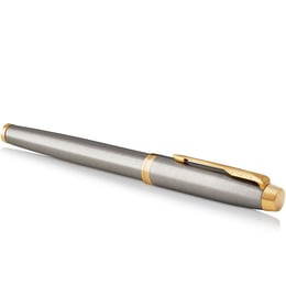 Подарочный набор Parker IM Brushed Metal GT RB+BP (роллер + шариковая)