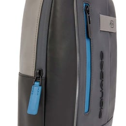 Сумка-слінг з підсвічуванням Piquadro URBAN (UB00) Black-Grey CA4536UB00L_NGR