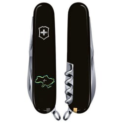 Швейцарський складаний ніж 91мм Victorinox SPARTAN UKRAINE 1.3603.3_T1290u