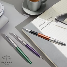 Ручка шариковая Parker SONNET Essentials Metal & Orange Lacquer CT BP