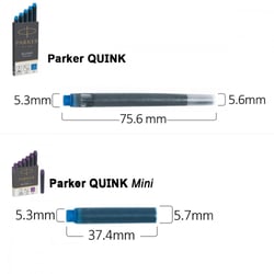 Картриджи Parker Quink Mini /6шт синие