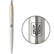 Ручка кулькова Parker JOTTER UKRAINE Stainless Steel GT BP Герб України