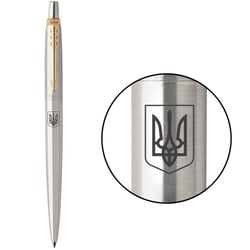 Ручка шариковая Parker JOTTER UKRAINE Stainless Steel GT BP Герб Украины