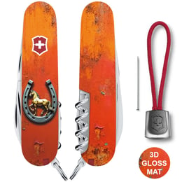 Швейцарський складаний ніж 91мм Victorinox SPARTAN ZODIAC 3D Щаслива підкова 1.3603.Z5260hk