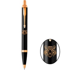Ручка кулькова Parker IM ZODIAC Black GT BP Тигр