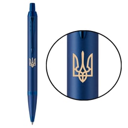 Ручка шариковая Parker IM Professionals UKRAINE Monochrome Blue BP Трезубец