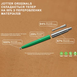 Ручка шариковая Parker JOTTER Originals Black CT BP (блистер)