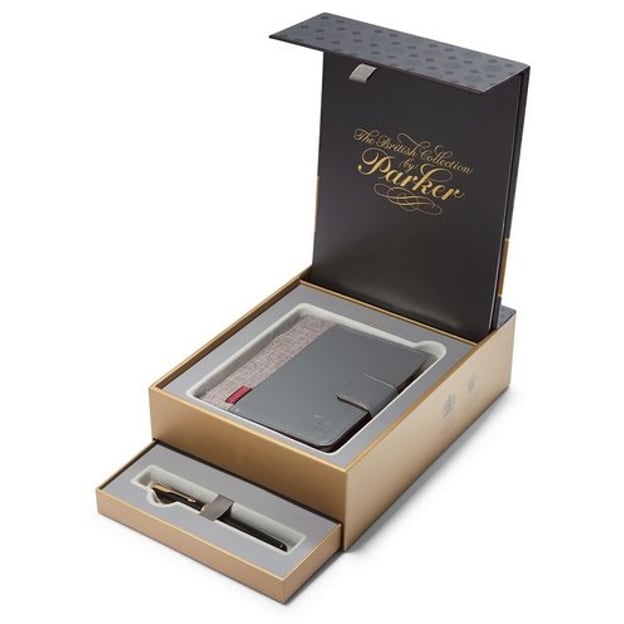 Подарочная коробка Parker с записной книжкой (19,5x8x27,5 см)