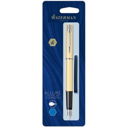 Ручка перова Waterman ALLURE Pastel Yellow CT FP F (блістер)